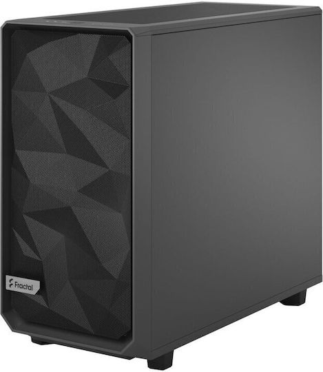 Fractal Design Meshify 2 Light Tempered Glass Gaming Midi-Turm Computergehäuse mit Seitenfenster Grau