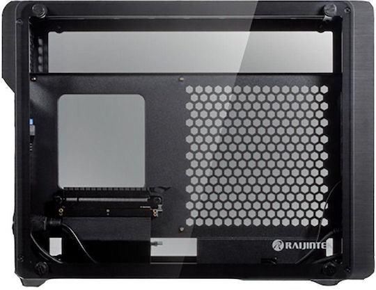 Raijintek Ophion Evo Gaming Mini Tower Κουτί Υπολογιστή με Πλαϊνό Παράθυρο Μαύρο