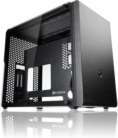 Raijintek Ophion Evo Gaming Mini Tower Κουτί Υπολογιστή με Πλαϊνό Παράθυρο Μαύρο