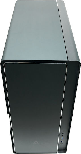 Azza Cast Gaming Midi Tower Computer Case with Side Window Black