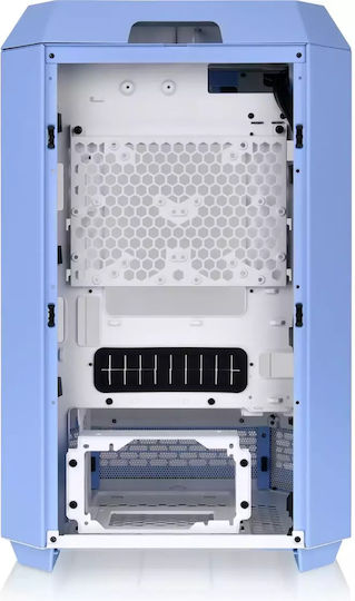 Thermaltake The Tower 300 Gaming Mikro-Turm Computergehäuse mit Seitenfenster und RGB-Beleuchtung Hydrangea Blau