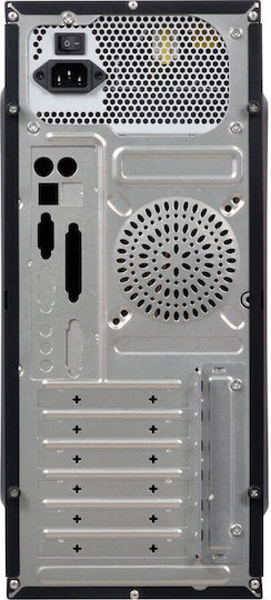 Spacer New Mercury 500W Midi Tower Κουτί Υπολογιστή Μαύρο