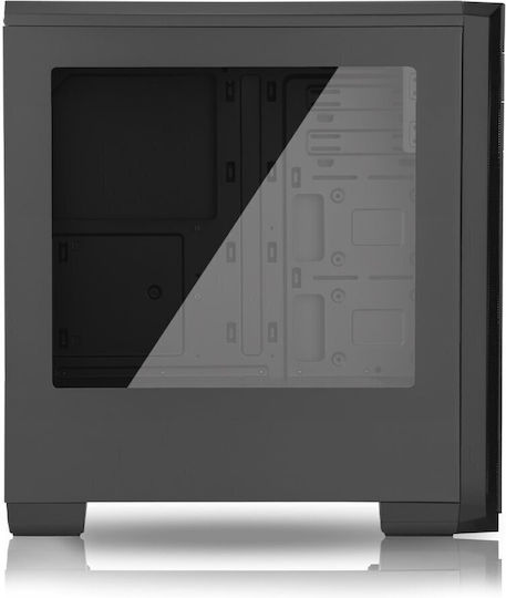 Evolveo T3 Gaming Midi Tower Κουτί Υπολογιστή με Πλαϊνό Παράθυρο Μαύρο