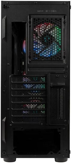 Spacer Shield Gaming Middle Tower Carcasă Calculator cu Fereastră Laterală și Iluminare RGB Negru