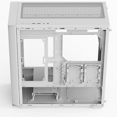 Aerocool D502A V1 Гейминг Midi Tower Компютърна кутия със страничен прозорец Бял