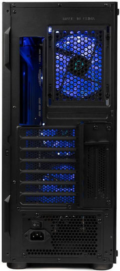 Spacer SPCS-GC-ICE-HERO Gaming Midi Tower Κουτί Υπολογιστή με Πλαϊνό Παράθυρο Μαύρο