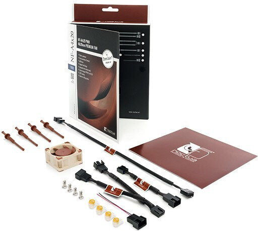 Noctua NF-A4x20 12V Case Fan 40mm (5000rpm / 5.53cfm) Χωρίς Led Φωτισμό και Σύνδεση 4-Pin PWM Καφέ