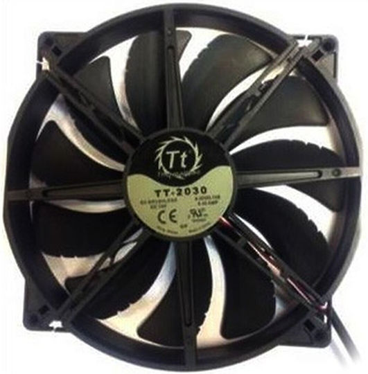 Thermaltake Pure 20 Case Fan 200mm 800rpm 129.639cfm Without LED Lighting and 3-Pin Connection