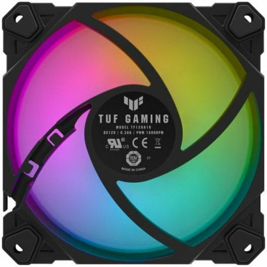 Asus TF120 Case Fan 1900rpm 76cfm with ARGB Lighting and 4-Pin PWM Connection