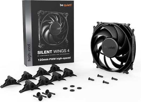 Be Quiet Silent Wings 4 High-Speed Ventilator Pentru Carcasa 120mm (2500rpm / 76.7cfm) Fără Iluminare LED și Conexiune 4-Pin PWM