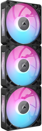 Corsair Ventilator Pentru Carcasă ICUE LINK RX120 MAX (2000rpm / 71.3cfm) cu Iluminare RGB și Conexiune 4-Pin PWM 3 Bucăți