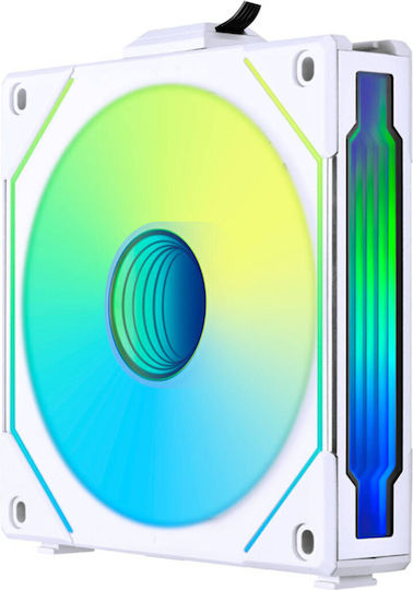 Lian Li UNI Fan SL-Infinity Reverse Blade Case Fan 120mm (2100rpm / 61.3cfm) με ARGB Φωτισμό και Σύνδεση 3-Pin / 4-Pin PWM 3τμχ Λευκό
