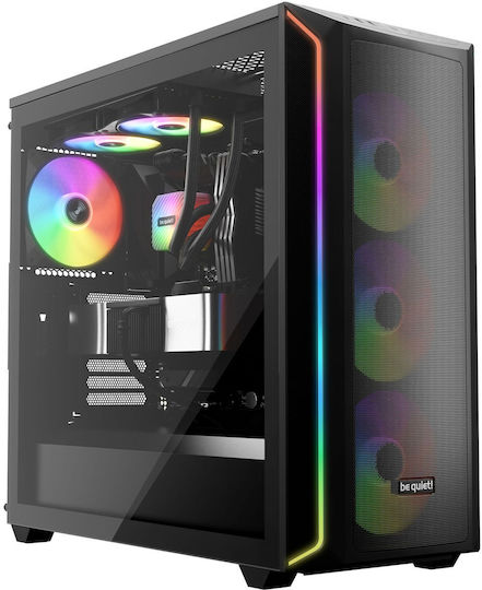 Be Quiet Light Wings LX Case Fan 120mm (1600rpm / 51.5cfm) with ARGB Lighting and 3-Pin / 4-Pin PWM Connection 3pcs