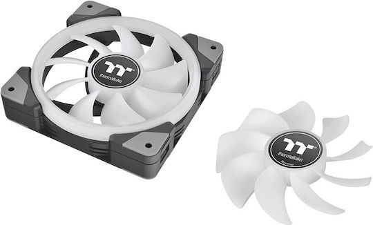 Thermaltake Swafan EX14 Set Ventilatoare Pentru Carcasă 140mm (2000rpm / 81.6cfm) Cu Iluminare RGB Și Conexiune 9 Pini 3 Bucăți