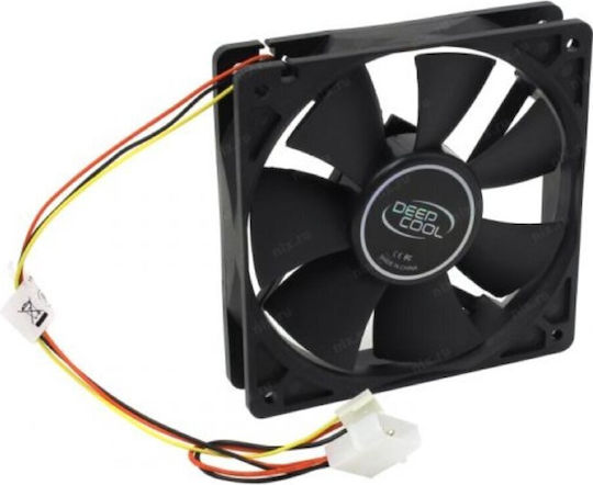 Deepcool XFAN 120 Ventilator Pentru Carcasă (1300rpm / 43.56cfm) Fără Iluminare LED și Conexiune 3-Pin / Molex Cu 4 Pini