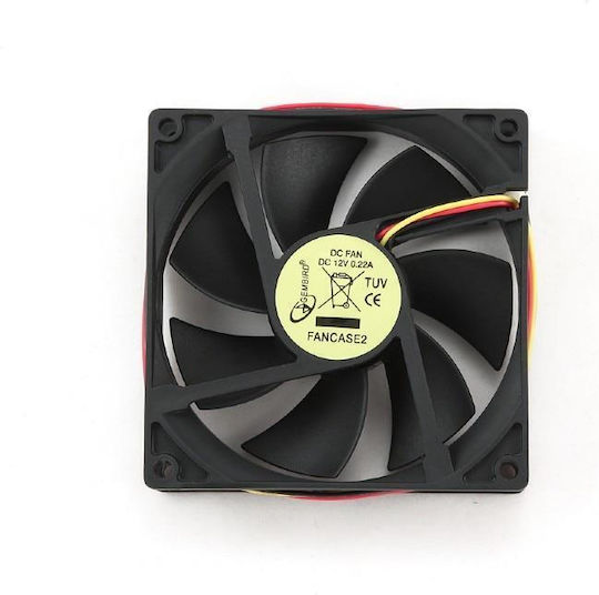Gembird Gehäuselüfter 4 Case Fan 80mm (2600rpm / 32cfm) Ohne LEDs Beleuchtung und Verbindung 4-Pin Molex