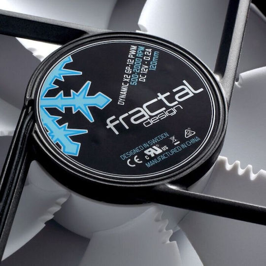 Fractal Design Dynamic X2 GP-12 Case Fan 120mm (2000rpm / 87.6cfm) Χωρίς Led Φωτισμό και Σύνδεση 4-Pin PWM