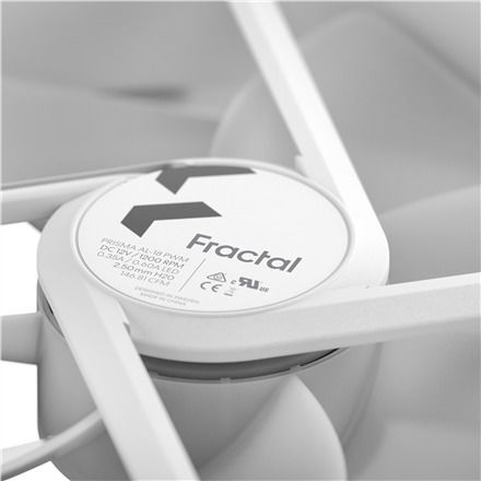Fractal Design Prisma AL-18 Case Fan 180mm (1200rpm / 146.8cfm) with ARGB Lighting and 4-Pin PWM Connection White