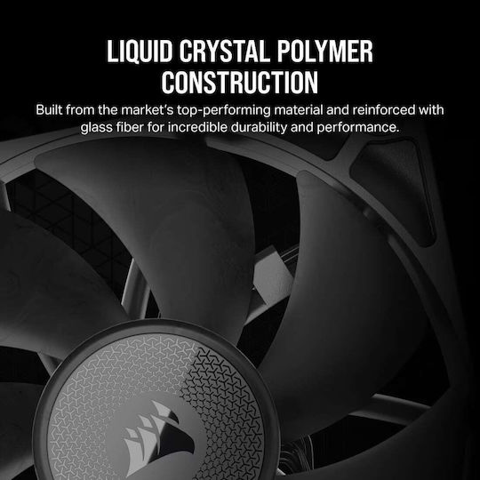 Corsair iCue Link RX120 Case Fan (2100rpm / 74.2cfm) Χωρίς Led Φωτισμό και Σύνδεση 6-Pin 3τμχ