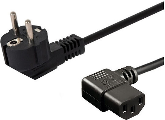 Powertech Schuko - IEC C13 Cable 1.5m Μαύρο CAB-P016
