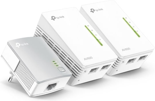 TP-LINK TL-WPA4220T KIT v4 Powerline Triple Wi‑Fi 4 and 2 Ethernet Ports