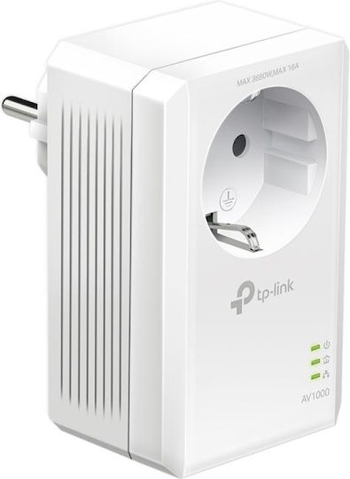 TP-LINK TL-PA7017P KIT v1 Powerline Dublu pentru Conexiune prin Cablu cu Prin trecere Prize și Port Gigabit Ethernet