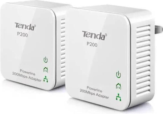 Tenda P200 Powerline Dual Kit Wired and Ethernet Port