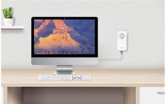 TP-LINK TL-PA8030P KIT v1 Powerline Double Wired with Passthrough Socket and 3 Gigabit Ethernet Ports