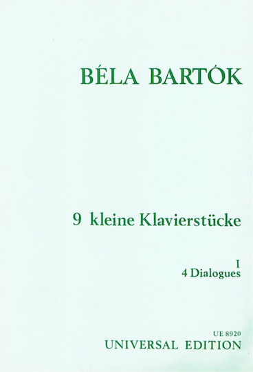 Bela Bartok 9 Kleine Klavierstucke 1