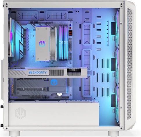 Endorfy Arx 700 ARGB Gaming Midi Tower Computer Case with Side Window White