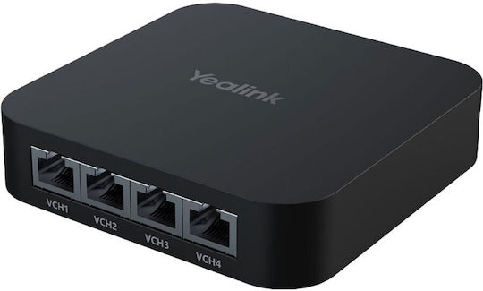 Yealink 1303114 Negestionat L2 PoE+ Switch cu 4 Porturi Gigabit (1Gbps) Ethernet
