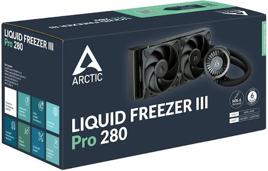 Arctic Liquid Freezer III Pro 280 Охлаждане AIO CPU с 2 вентилатора 120 мм