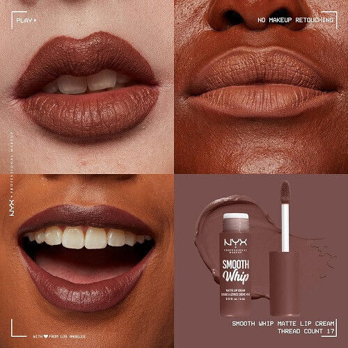 NYX Professional Makeup Smooth Whip Matte Lip Cream Υγρό Κραγιόν Matte Thread Count 4ml