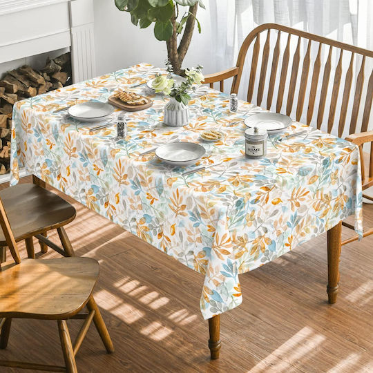 Horaldaily Tablecloth Blue|orange 130x220cm