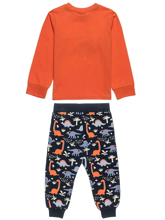 Alouette Kinder Schlafanzug Winterlich Orange