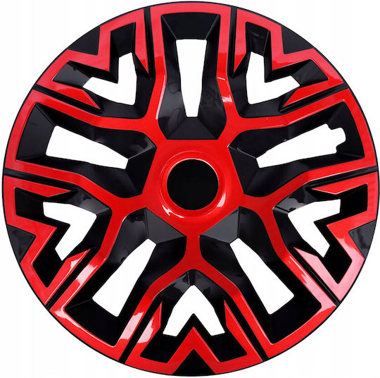 Σετ Τάσια Αυτοκινήτου με Σήμα Toyota 4τμχ 14" Κόκκινο
