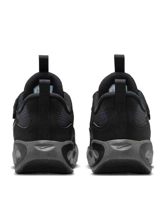 Air Max Nova Kids Sports Shoes with Hoop & Loop Closure Black