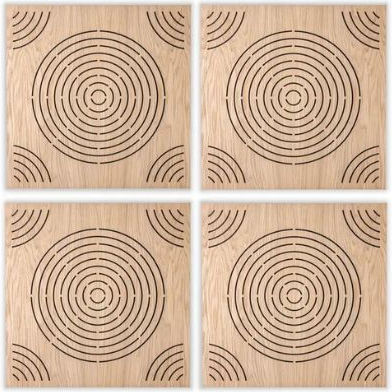 Audiodesigner Ηχοαπορροφητικό Πάνελ (4τμχ) 50cm x 50cm x 50mm σε Καφέ Χρώμα