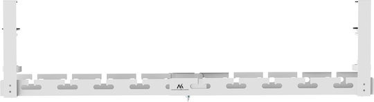 Maclean Energy Στήριγμα Καλωδίων Λευκό MC-103 W 1τμχ