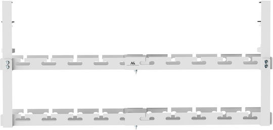 Maclean Energy Στήριγμα Καλωδίων Λευκό MC-102 W 1τμχ
