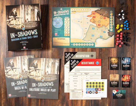 Board Game In The Shadows Resistance In France 1943-1944 for 1-2 Players 10+ Years Old GMT2421 (EN) GMT Games