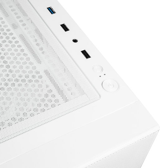 Kolink Observatory HF Mesh ARGB Gaming Midi Tower Κουτί Υπολογιστή με Πλαϊνό Παράθυρο Λευκό