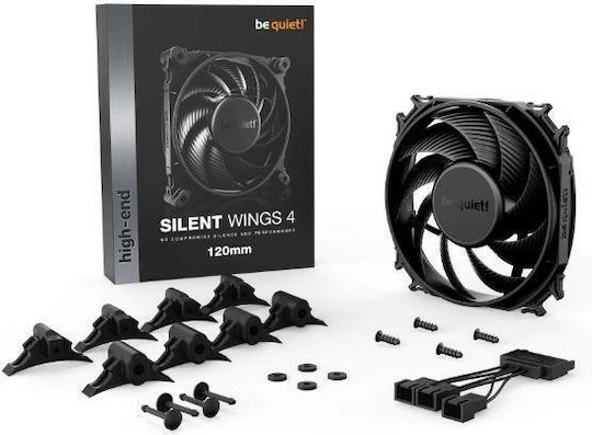 Be Quiet Silent Wings 4 Case Fan 140mm 1100rpm 51.3cfm Without LED Lighting And 3-Pin Connection