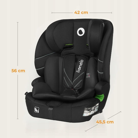 Lionelo Levi Fix Καθισματάκι Αυτοκινήτου i-Size με Isofix Black Carbon