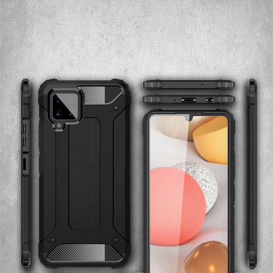 Spacecase Umschlag Rückseite Schwarz (Galaxy A42)