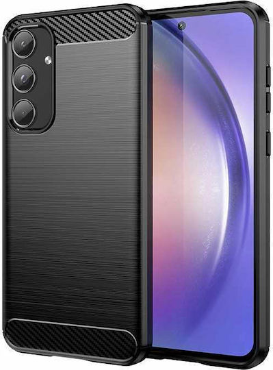 Spacecase Carbon Back Cover Σιλικόνης Μαύρο (Galaxy A55)
