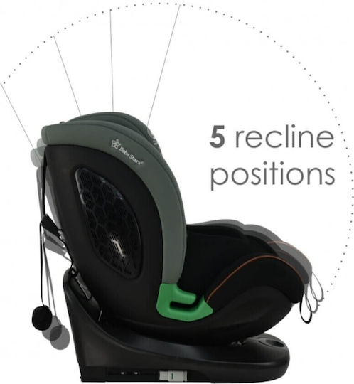 Bebe Stars I-Revo Autositz i-Size mit Isofix Olive
