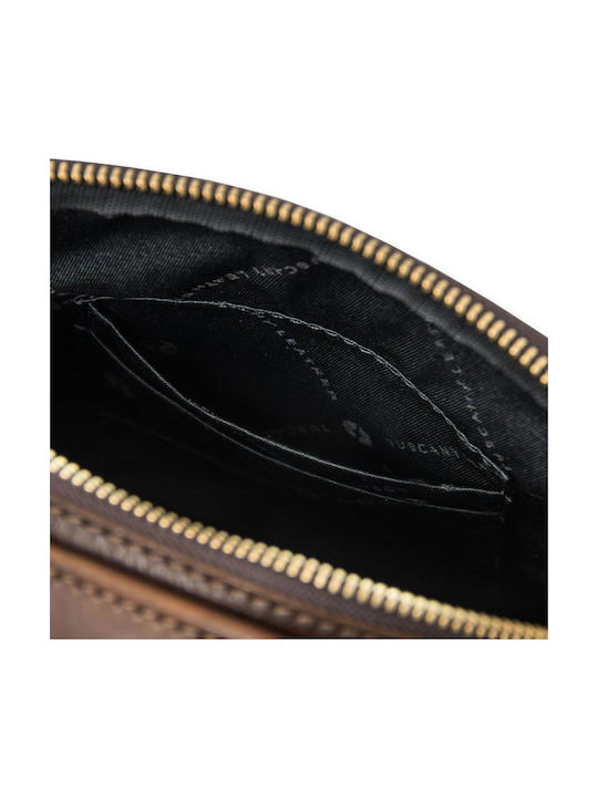 Paul Leder Herrentasche Schulter / Crossbody Dark Brown