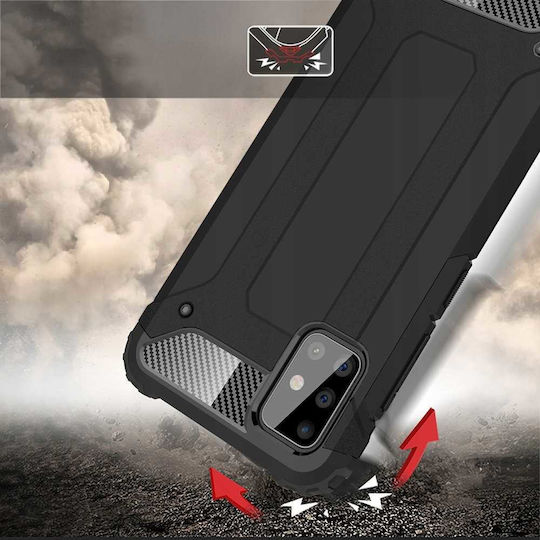 Spacecase Back Cover Πλαστικό / Σιλικόνης Μαύρο (Galaxy A71)