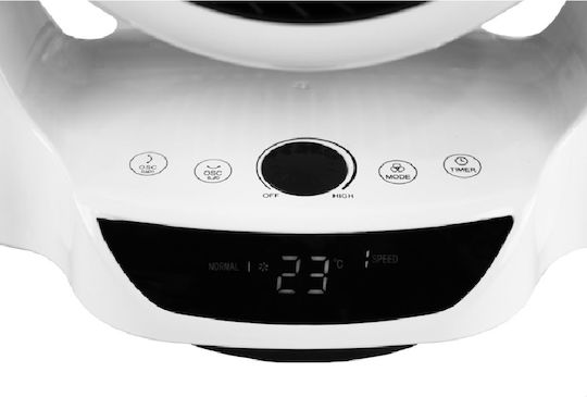 Morris Morris Tischventilator 28W Lüfterdurchmesser 25cm mit Fernbedienung Weiß